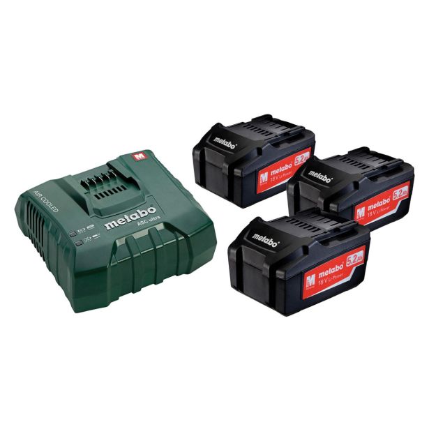 OSNOVNI SET METABO 3 X 5.2 AH ASC ULTRA