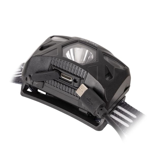 BATERIJSKA SVETILKA ENTAC 5W, S SENZORJEM, ČRNA