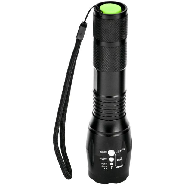 BATERIJSKA SVETILKA ENTAC 5W ZOOM + NOSILEC ZA KOLO