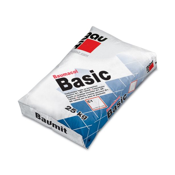 LEPILO ZA PLOŠČICE BAUMIT BAUMACOL BASIC 25KG C1