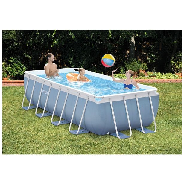 BAZEN S KOVINSKO KONSTRU. INTEX PRISM FRAME PRAVOKOTEN 400X200X100 CM