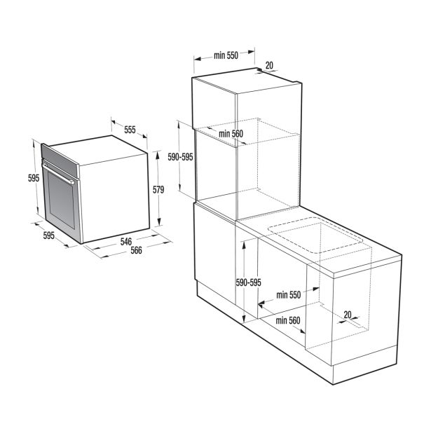 VGRADNA PARNA PEČICA GORENJE BCS 798 S24X + VS120E