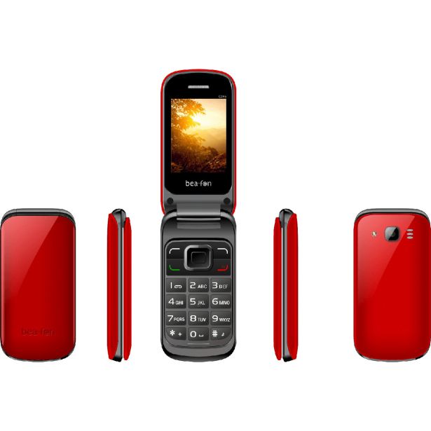 BEAFON C245 PREKLOPNI TELEFON NA TIPKE - RDEČ