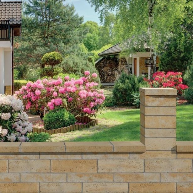 BETONSKI IZDELEK SEMMELROCK BELLAMONTE, ZIDNI ELEMENT 40/20/10 CM, MEDENEO BEŽ