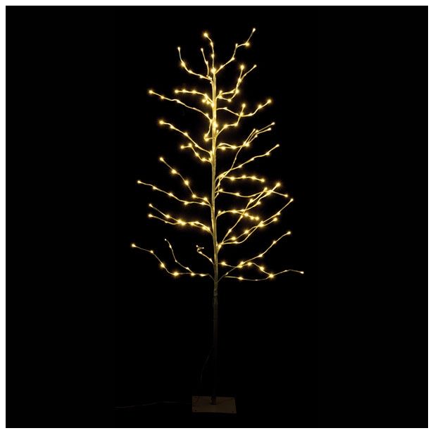 LUČKE MQ BELO DREVO 180 CM VIŠINE 180 LED TOPLO BELE 31 V