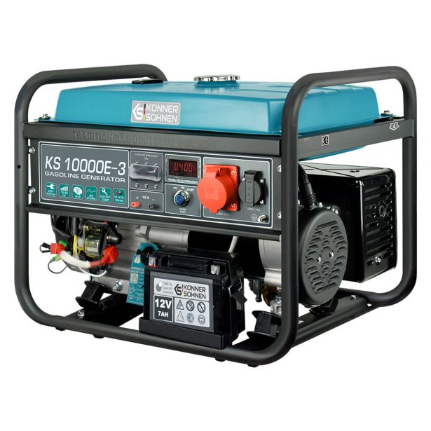 BENCINSKI AGREGAT REM POWER KS 10000E-3 230V/400V KOLESA ROČAJ E-START