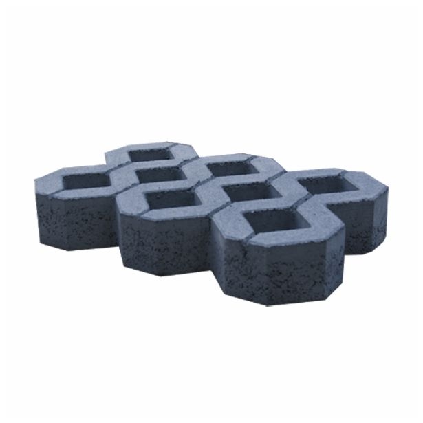 BETONSKA PLOŠČA GOREC TRAVNA 60X40X10 CM DVOSLOJNA SIVA