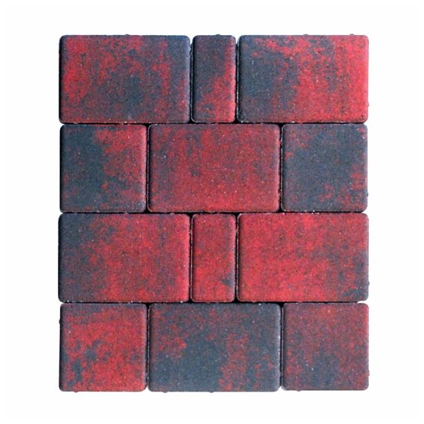 BETONSKI TLAKOVEC JARC NOSTALIT MULTIKOLOR RDEČA ČRNA