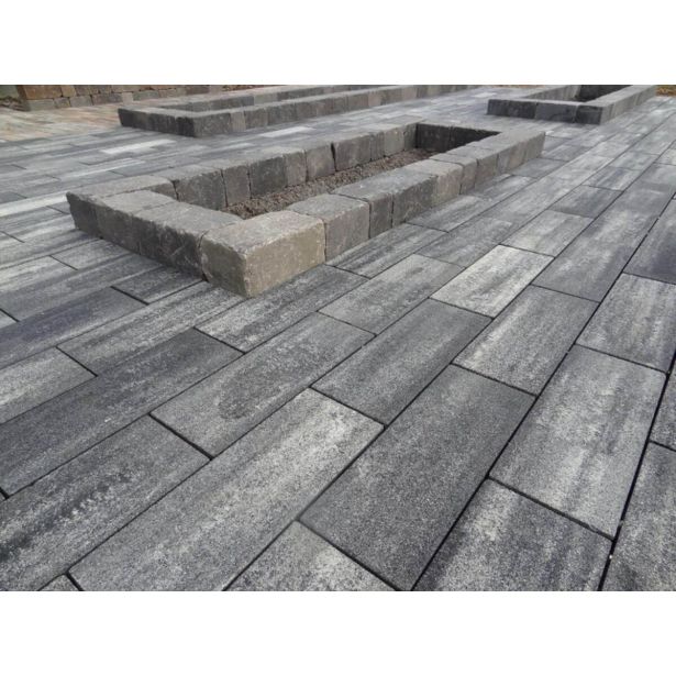 BETONSKI TLAKOVEC OBLAK GROUP FERRARA MIX 16 TONALIT BEL, ČRN