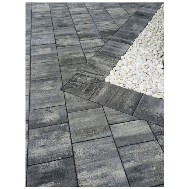 BETONSKI TLAKOVEC OBLAK GROUP MANTOVA MIX 16 TONALIT BEL, ČRN