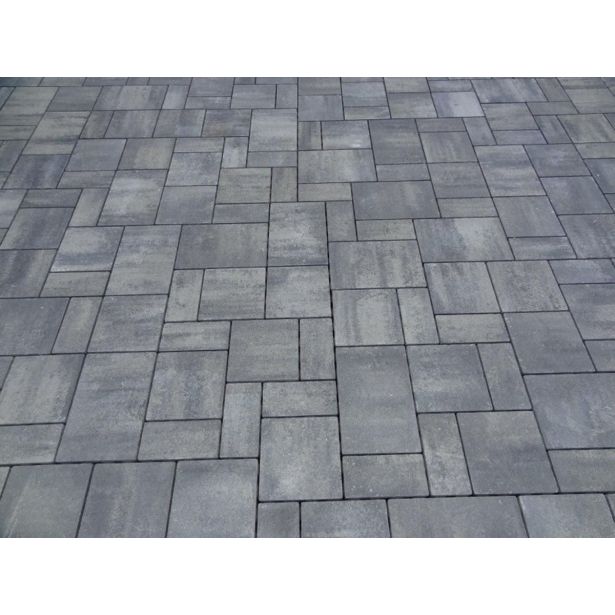 BETONSKI TLAKOVEC OBLAK GROUP NAPOLI MIX 04 SIV, ČRN