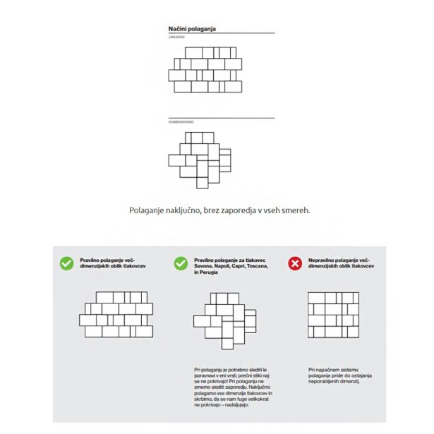 BETONSKI TLAKOVEC OBLAK GROUP SAVONA MIX 41 MONTEROSSO BEL, RJAV
