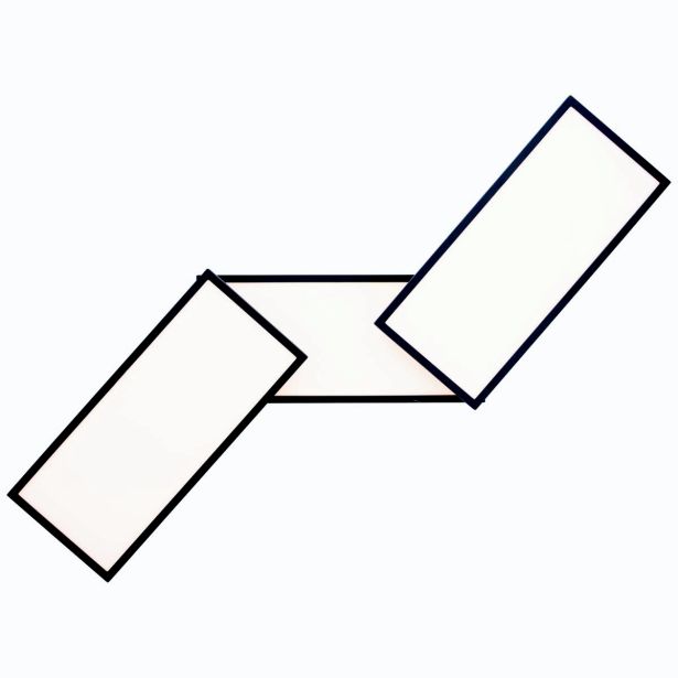 NADGRADNA STROP. SVETILKA BILITY 1X36W, ČRN ROB EASY DIM, PRAVOKOTNA 2