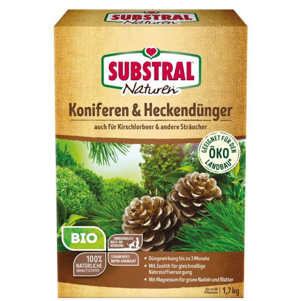 GNOJILO ZA IGLAVCE, ŽIVE MEJE IN DRUGE OKRASNE GRMOVNICE BIO SUBSTRAL NATUREN 1,7 KG