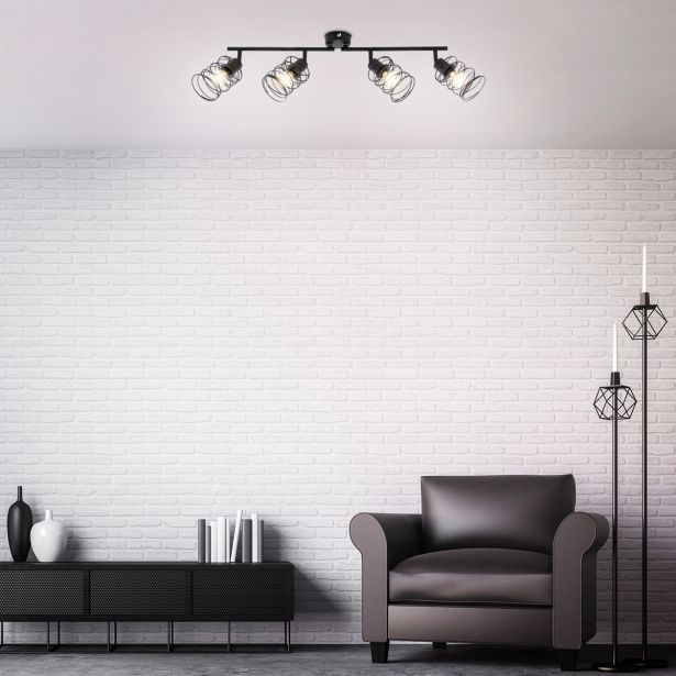 DEKORATIVNI REFLEKTOR BRILONER BLACK SPIRAL 4XE14