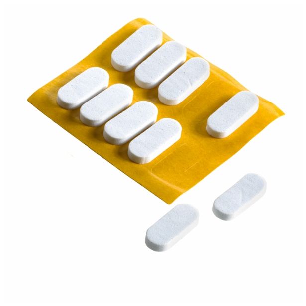 BLAŽILEC HETTICH DIY 20X10 MM, OVALEN SAMOLEP. BEL ZAV=20 KOS