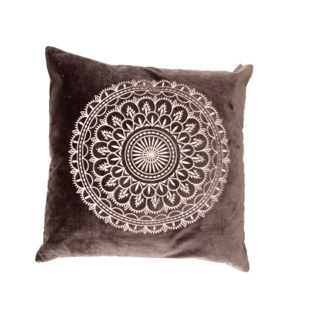 BLAZINA 2LIFE PRESTON VELVET 45X45 CM TEMNO RJAVA