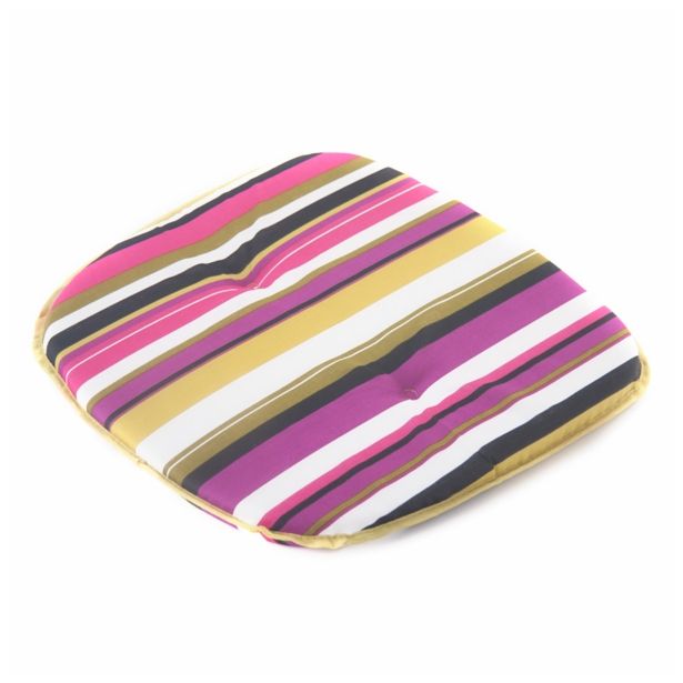 BLAZINA DAJAR VIJOLA-ZELENE ČRTE 42X42X3 CM