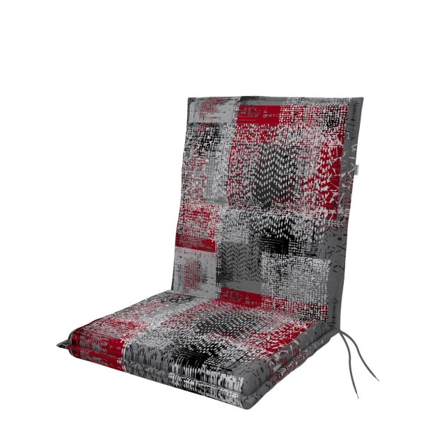 BLAZINA DOPPLER SPOT 100X48X5 CM NIZKA, SIVO/RDEČA