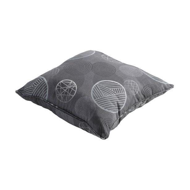 BLAZINA MADISON DEKORATIVNA 50X50 CM TEMNO SIVA, VZOREC KROG