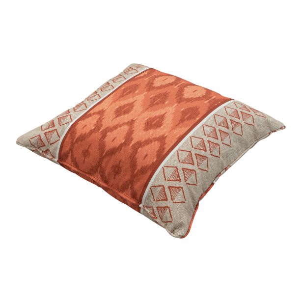 BLAZINA MADISON IKATIN, ORANŽNA, 50X50 CM