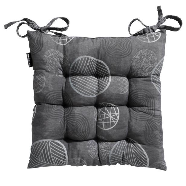 BLAZINA MADISON TOSCANE 46X46 CM TEMNO SIVA, VZOREC KROG