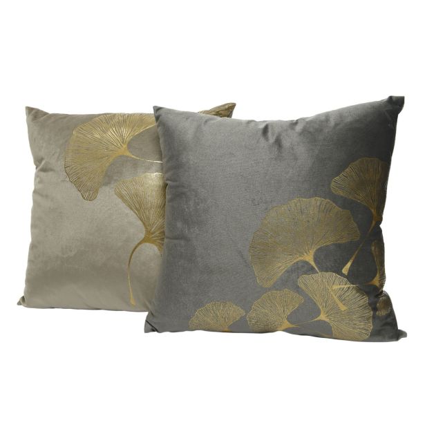 BLAZINA OKRASNA GINKO LIST 45X45 CM