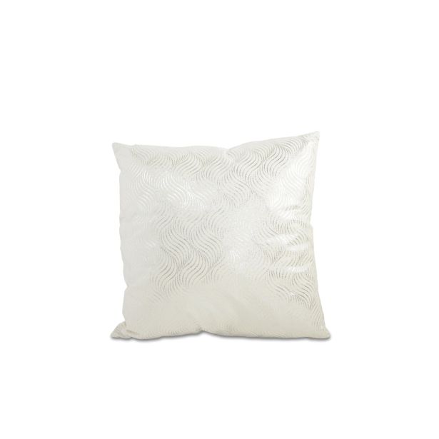 OKRASNI VZGLAVNIK R+W 45X45 CM BEL IN SREBRN