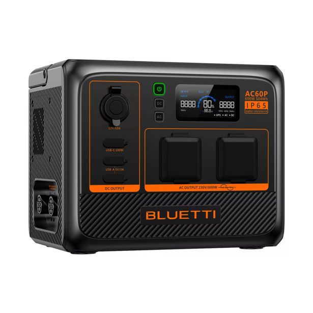 BLUETTI AC60P PRENOSNA POLNILNA POSTAJA 600W/ 504WH