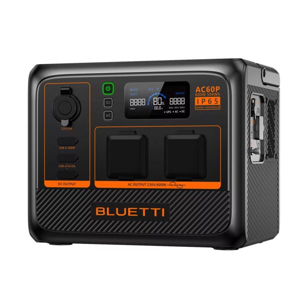 BLUETTI AC60P PRENOSNA POLNILNA POSTAJA 600W/ 504WH