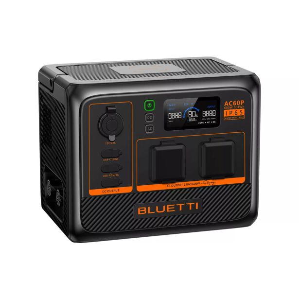 BLUETTI AC60P PRENOSNA POLNILNA POSTAJA 600W/ 504WH