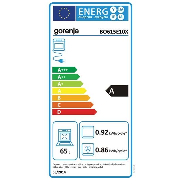 VGRADNA PEČICA + PLOŠČA GORENJE BO 615 E10X + K 6N30IX KORUZNI MIX II