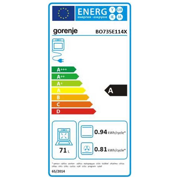 VGRADNA PEČICA + PLOŠČA GORENJE BO735E114X + ECT41SC JUMP SET