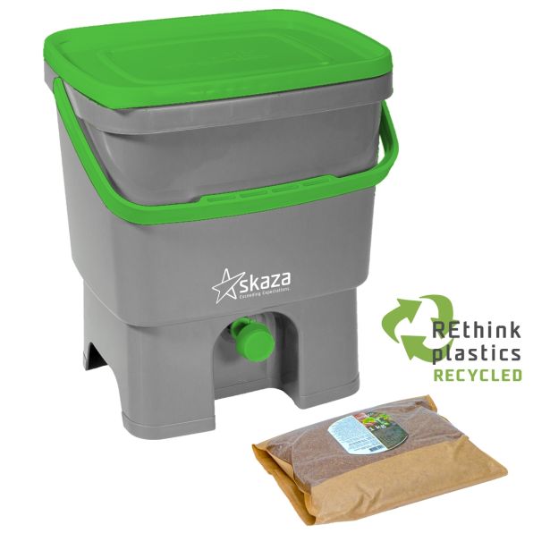 KOŠ ZA BIOLOŠKE ODPADKE PLASTIKA SKAZA BOKASHI ORGANKO 16L