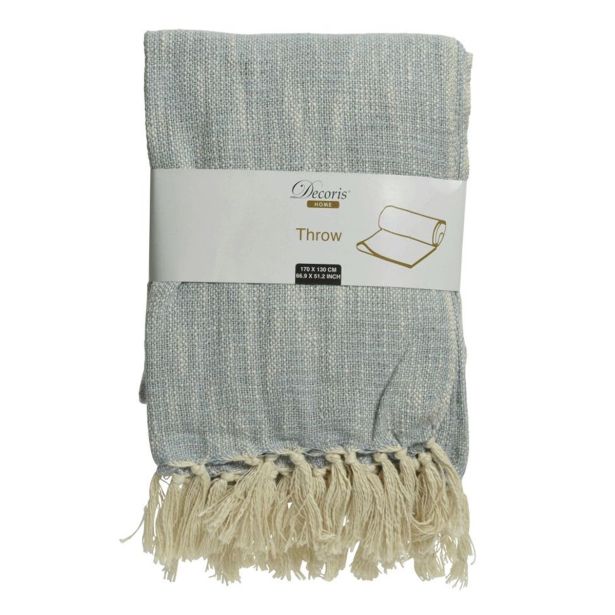 DEKORATIVNA ODEJA DECORIS BOMBAŽNA ODEJA 170X130 CM SORT