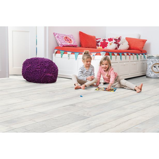 PLAVAJOČA PLUTA EGGER HOME COMFORT BOR VILLEFORT BELI EHC008 1292X193X8 MM