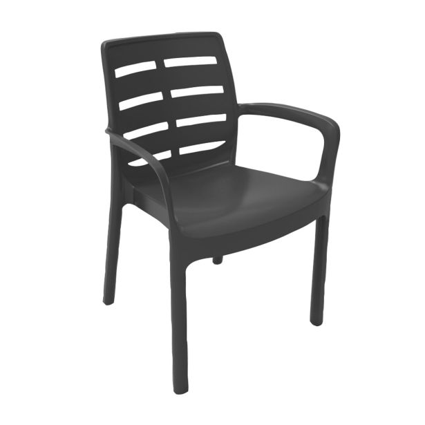 PP STOL PROGARDEN BORNEO 60.5X54X82 CM ANTRACIT