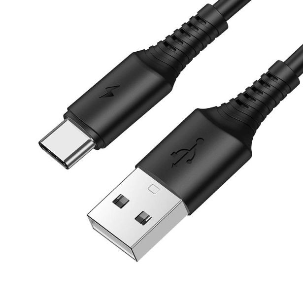BOROFONE PODATKOVNI KABEL BX47 TYPE C NA USB 1M QC 3A ČRN