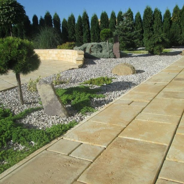 BETONSKA PLOŠČA SEMMELROCK BRADSTONE TRAVERO PLOŠČA 40/40/3.3-3.7 CM PEŠČ MEL