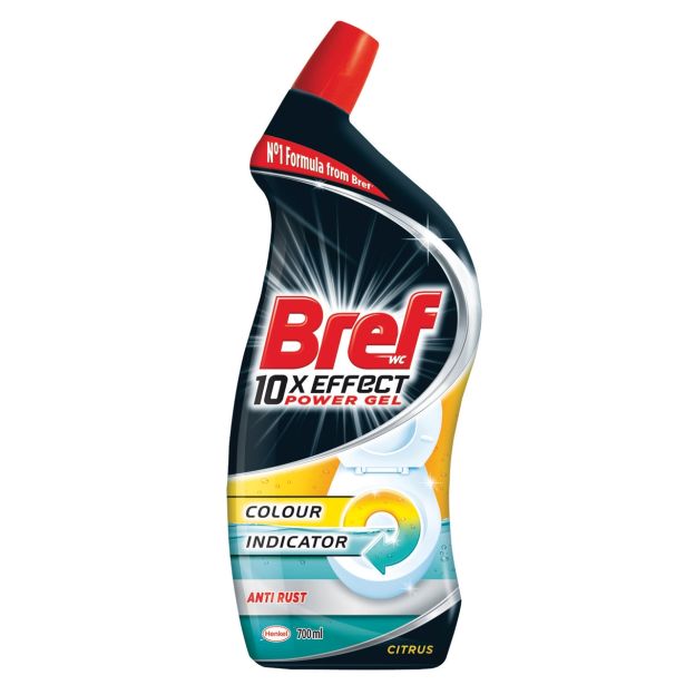 ČISTILO ZA WC, KOPALNICO HENKEL BREF 10 X RUST & STAIN 700ML