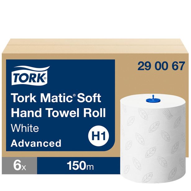 BRISAČE TORK V ROLI TORK MATIC 2 SL. SOFT BELE, 6/1