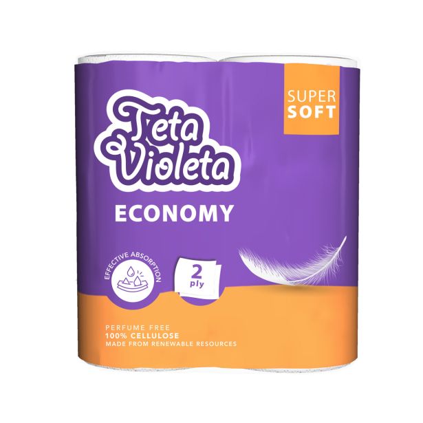 BRISAČE VIOLETA KUHINJSKE PAPIRNATE ECONOMY 2/1