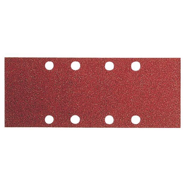 SAMOPRITDILNI BRUSNI LIST BOSCH 10-DELNI SET C430 RDEČ 80X133 G60 8 LUKENJ