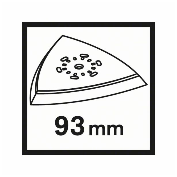 PRIBOR ZA VEČNAM. ORODJA BOSCH BRUSNA PLOŠČA DELTA QUICK CHANGE 93 MM