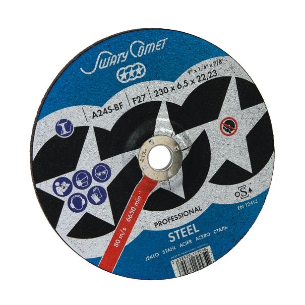 BRUSNA PLOŠČA ZA JEKLO SWATYCOMET-P 230X6.5X22.23 MM A24S-BF