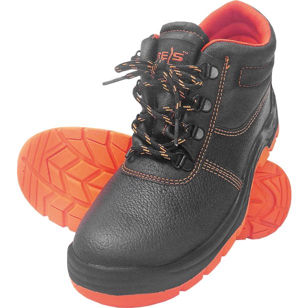 VISOKI DELOVNI ČEVLJI REIS BRYESK-T-SB ŠT. 40 ORANŽNO/ČRN S KAPICO