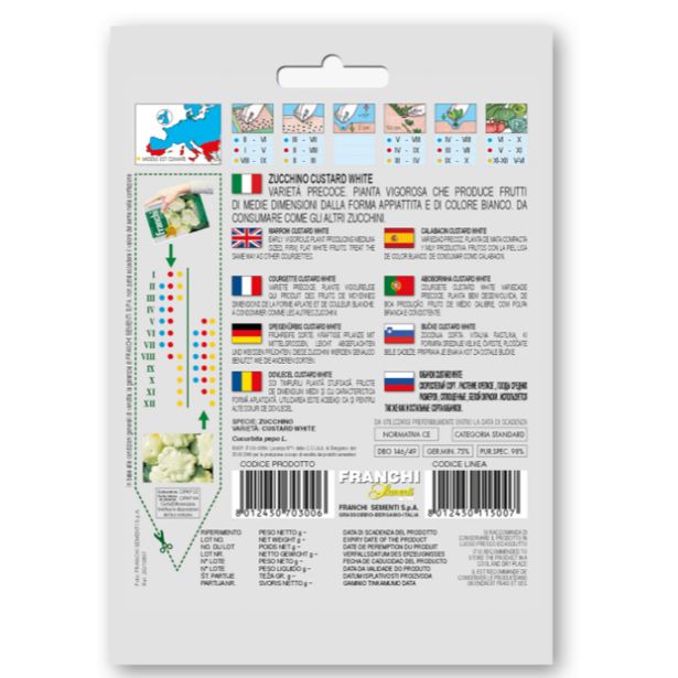 PLODOVKA FRANCHI SEMENTI BUČKA CUSTARD WHITE