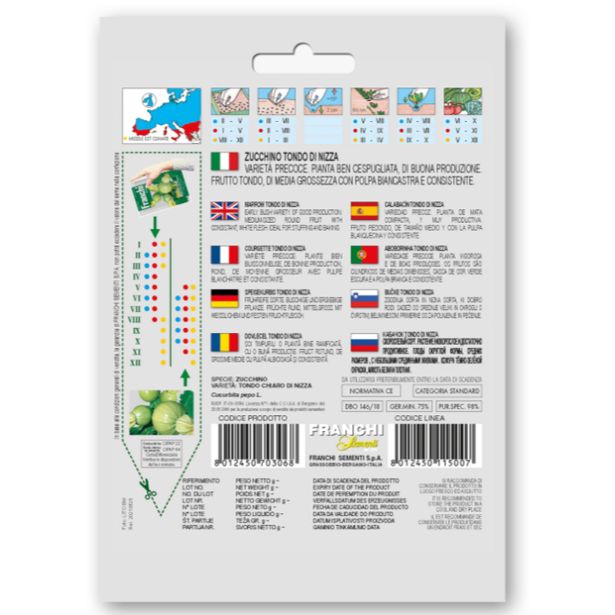 PLODOVKA FRANCHI SEMENTI BUČKA TONDO DI NIZZA