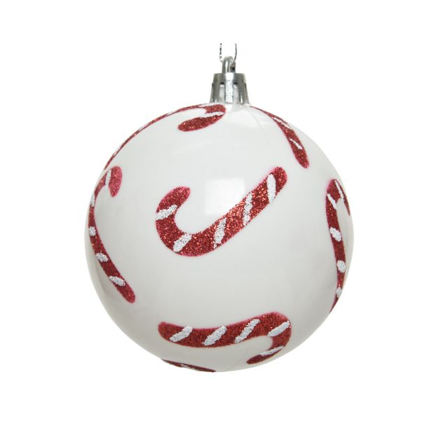 BUNKA IZ UMETNE MASE DECORIS BELA SLADKORNE PALICE FI 8 CM