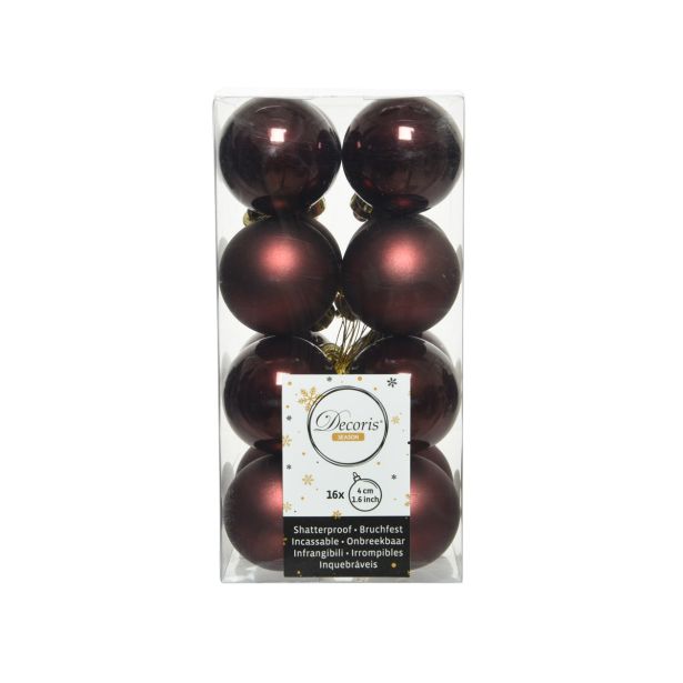 BUNKA IZ UMETNE MASE DECORIS REDWOOD BARVA 16/1 FI 4 CM